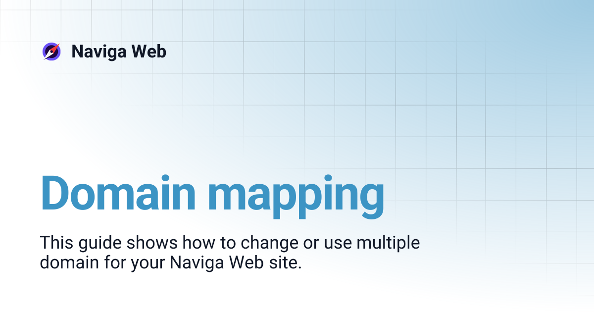 Domain mapping | Naviga Web