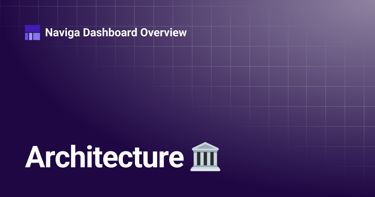 Architecture 🏛 | Dashboard 5.4 | Naviga Dashboard Overview